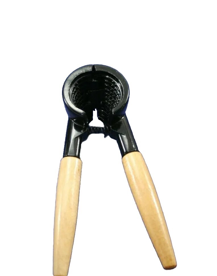 Heavy Duty Spring Action Nut Cracker Pecan Walnut Plier Opener Tool Wood Handle