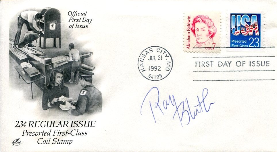 Ray Bluth PBA Bowling Bowler HOF Champ Signed Autograph FDC