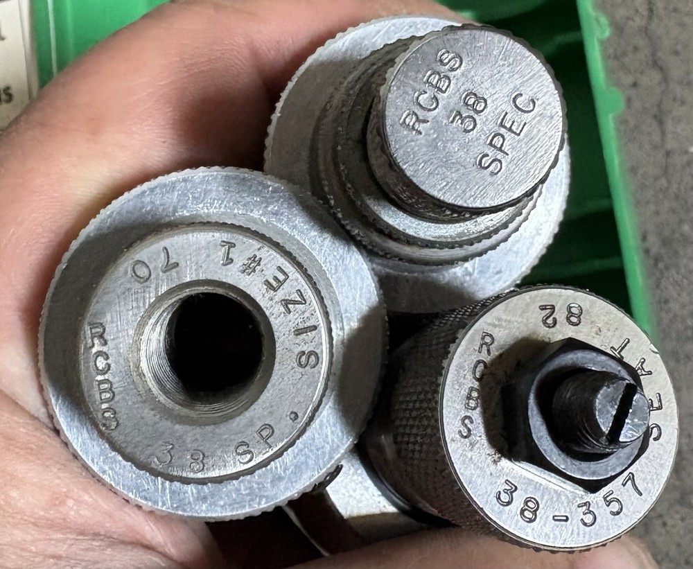 RCBS .38 SPECIAL 3 DIE SET, RELOADING DIE SET, GROUP B # 18305