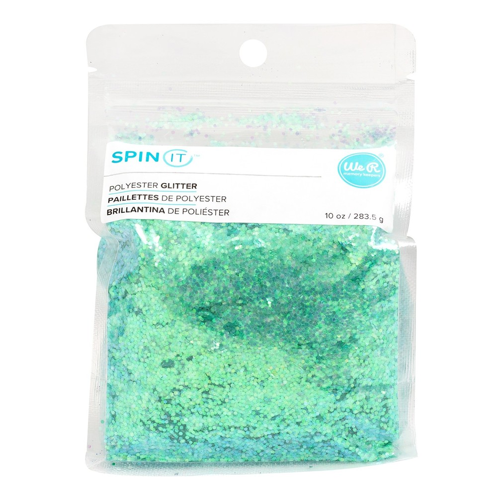We R Spin It Chunky Glitter 10oz-Aqua