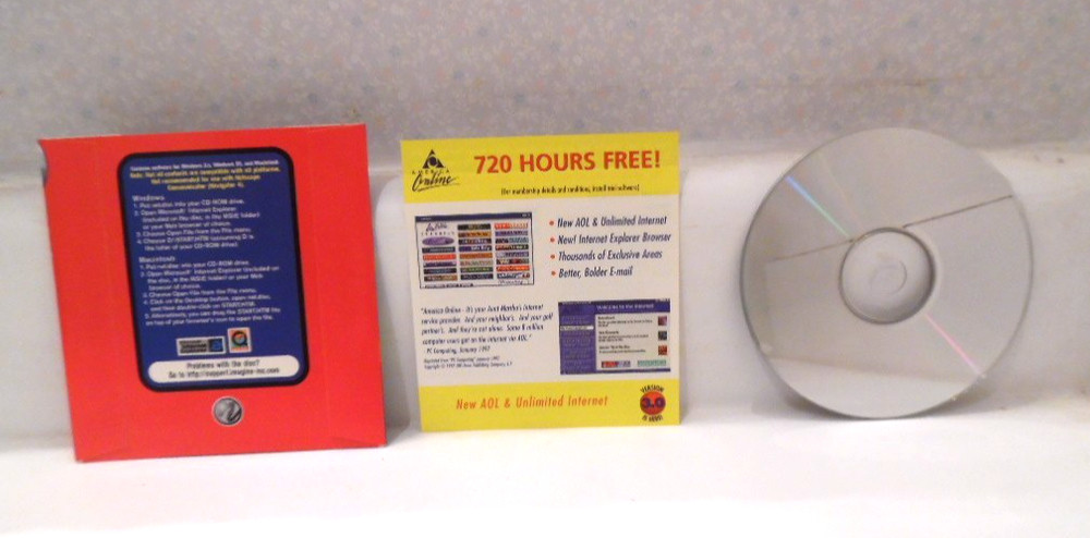 6 Vintage Net Disc Mac & Windows Software CDs