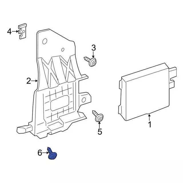 Genuine Ford Blind Spot Detection System Warning Sensor Nut W714293S424