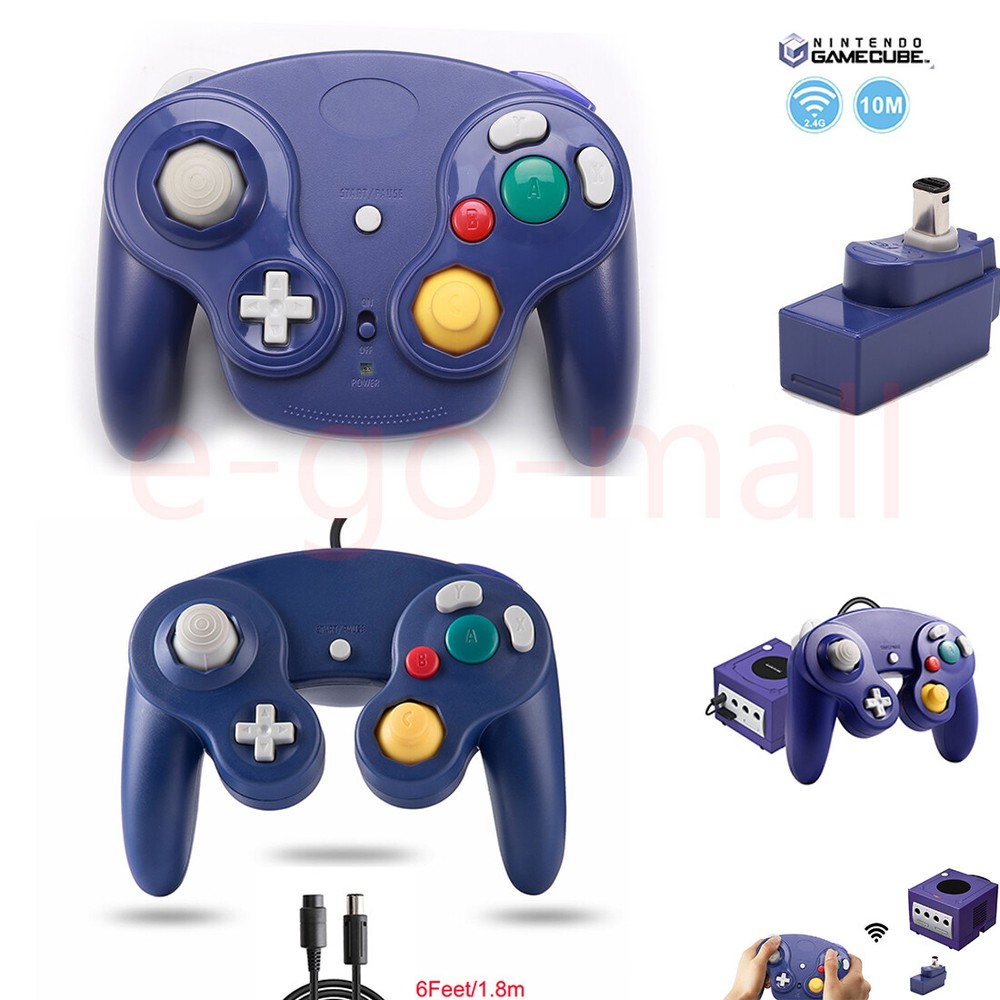 Wired/Wireless GameCube Remote Gamepad Controller for Nintendo NGC GC Console