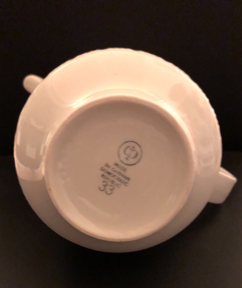 Colditz Silver Piped Porcelain Teapot