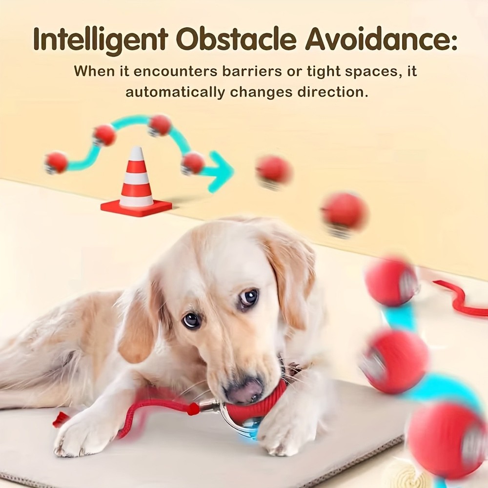 Automatic 360° Rolling Pet Ball - Grinding and Soothing Function,
