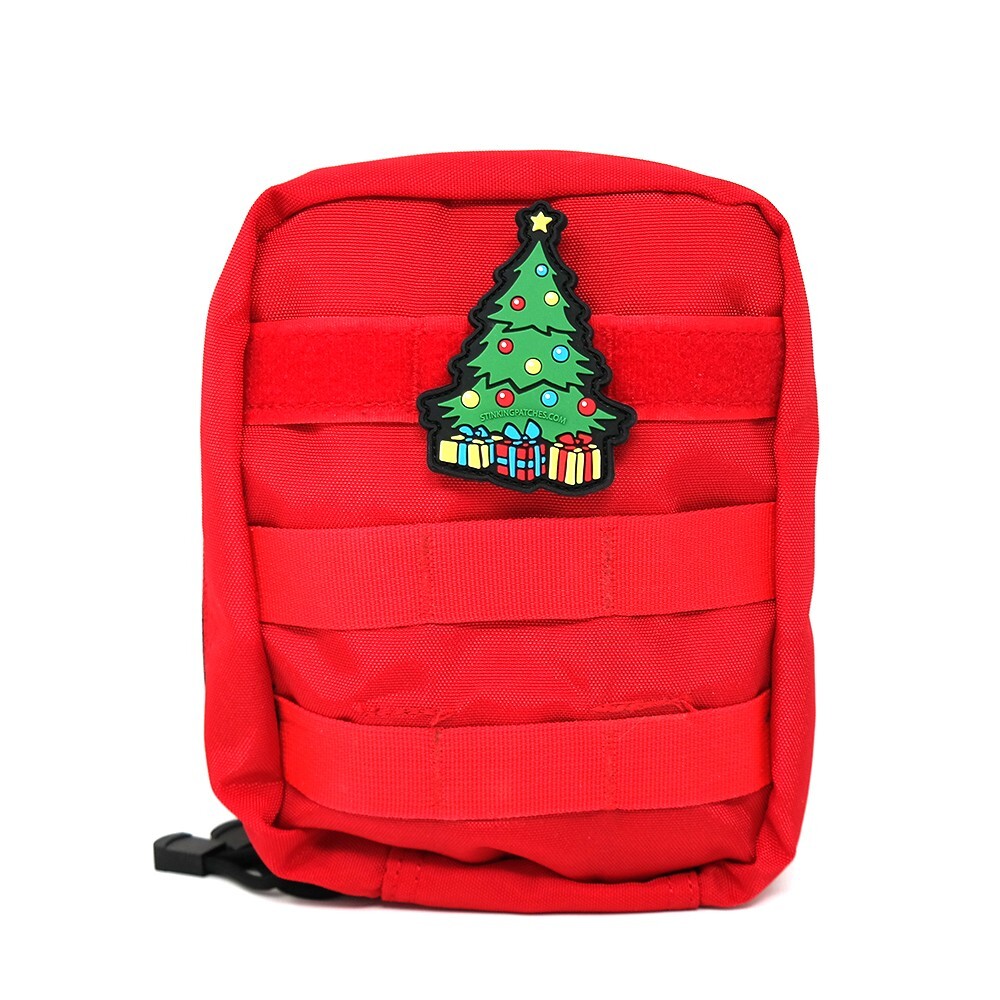 Christmas Tree Tactical Patch | Christmas PVC Hook and Loop Morale Patch