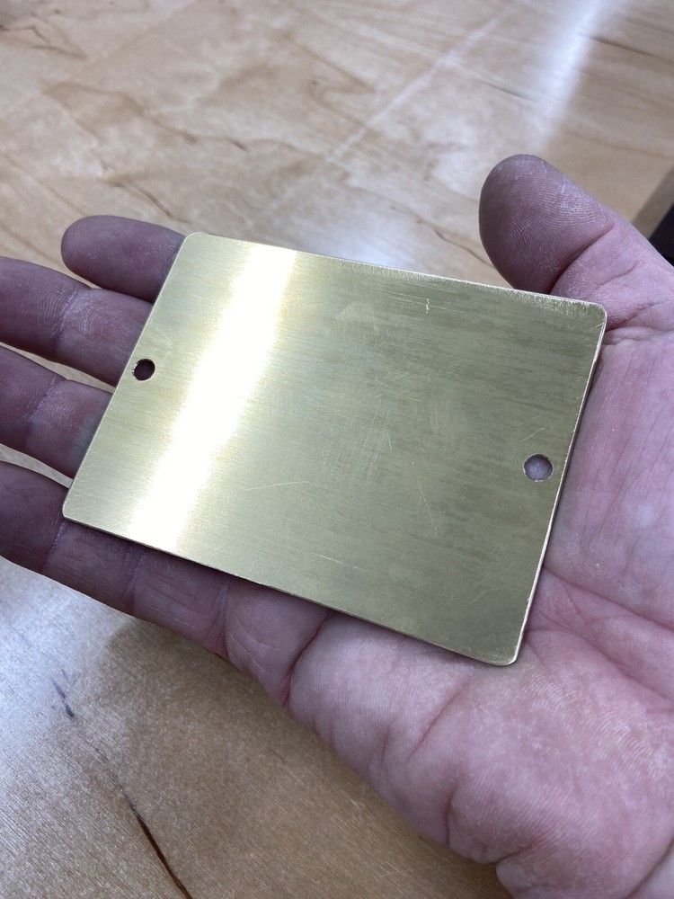 SMALL FLEUR DI LIS BRASS MASTER TEMPLATE FOR NEW HERMES ENGRAVER SOLID BRASS