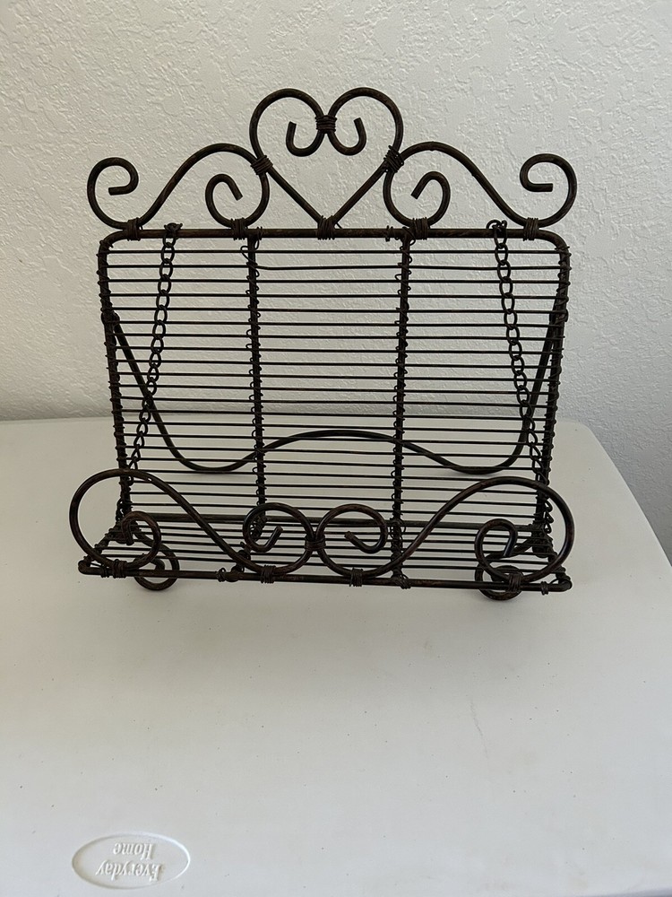 Vintage Style Cookbook/book Holder With Page Weights