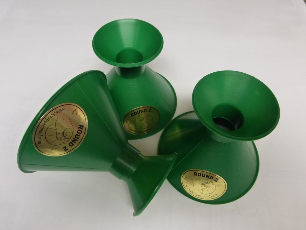 Scrape-A-Round, the original cone shaped ice scraper, "New Round 2 three pack"
