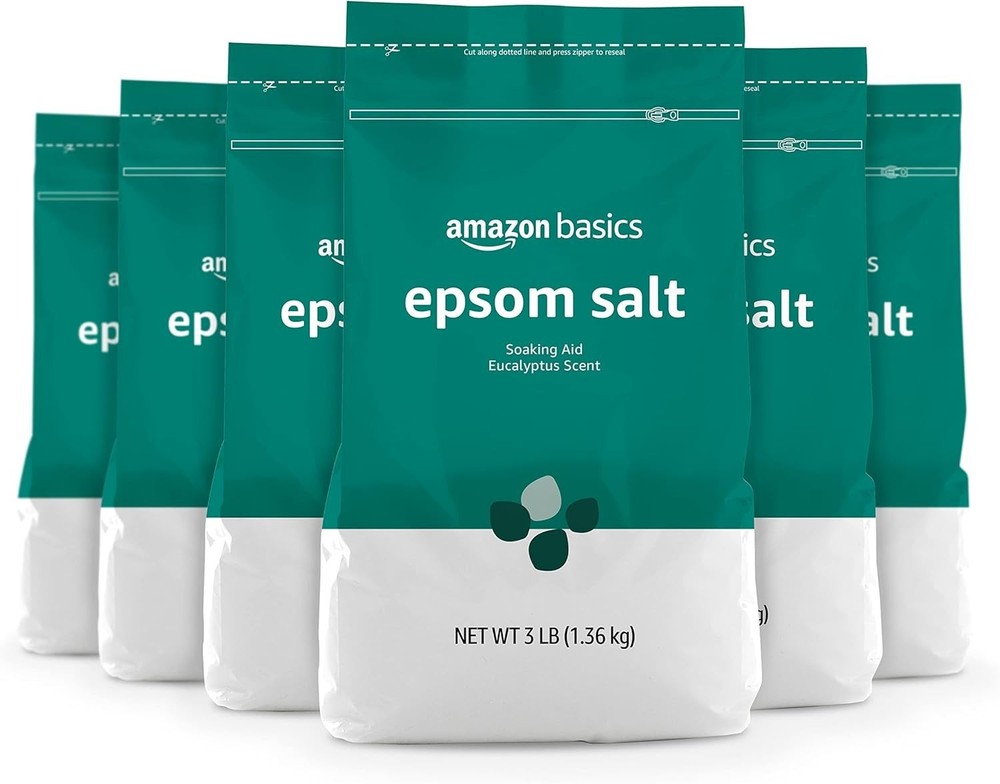 🔥Amazon Basics Epsom Salt Soaking Aid, Eucalyptus Scented, pack of 6🔥