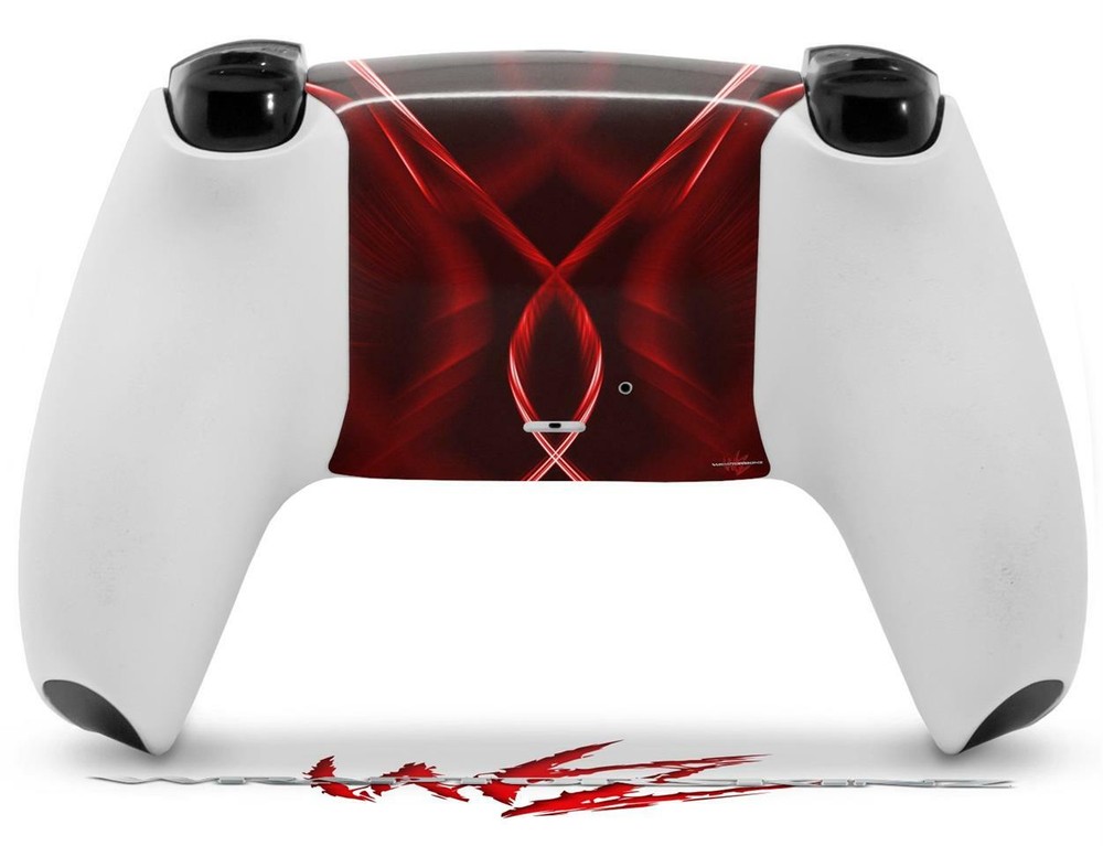 Skin Sony PS5 Controller Abstract 01 Red
