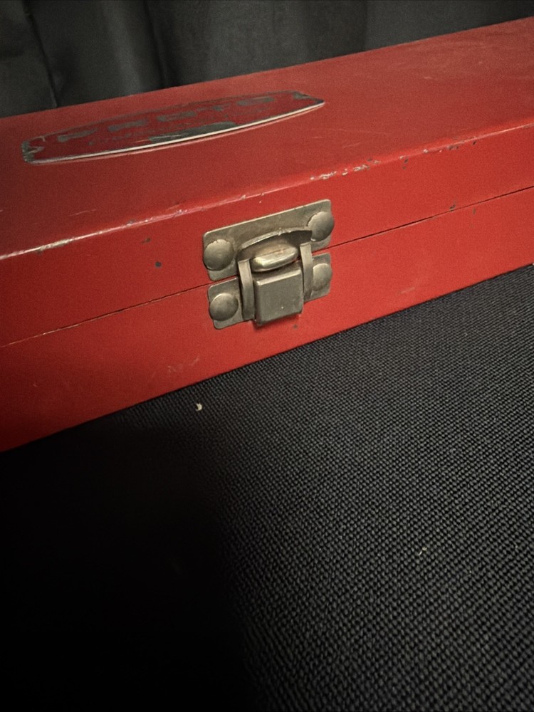 Vintage PROTO Socket Red Metal Box BOX ONLY, NO TOOLS