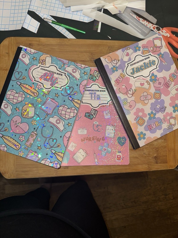 Custom notebooks Composition Notebook Personalized, 80 Pgs You Choose The Theme
