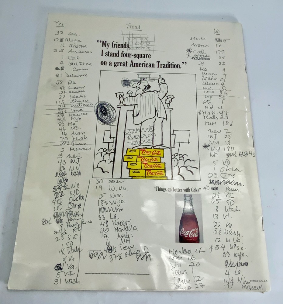 1968 VINTAGE Chicago Democratic convention program & Archive