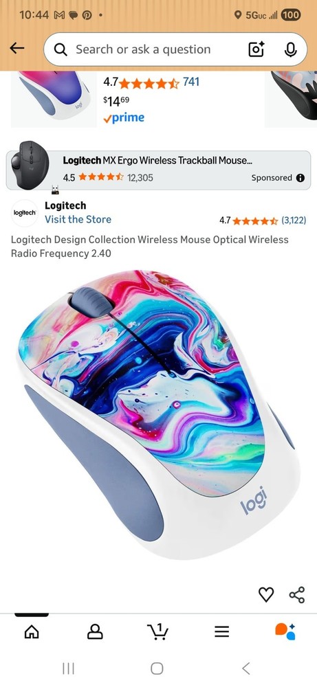 Logitech Design Collection Wireless Mouse M317C