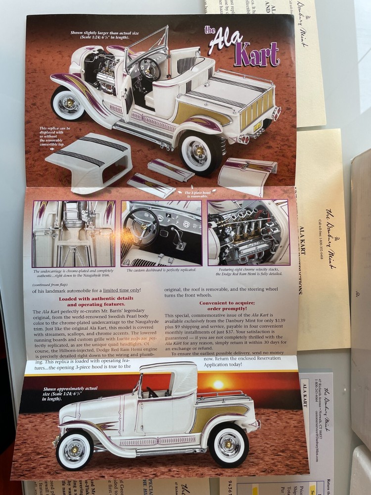 Danbury Mint Ala Kart with all documents