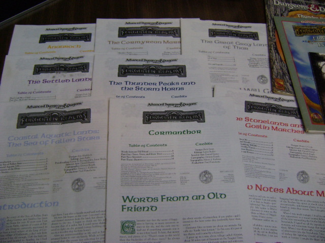 ELMINSTER'S ECOLOGIES Campaign Forgotten Realms Set Dungeons & Dragons (see info