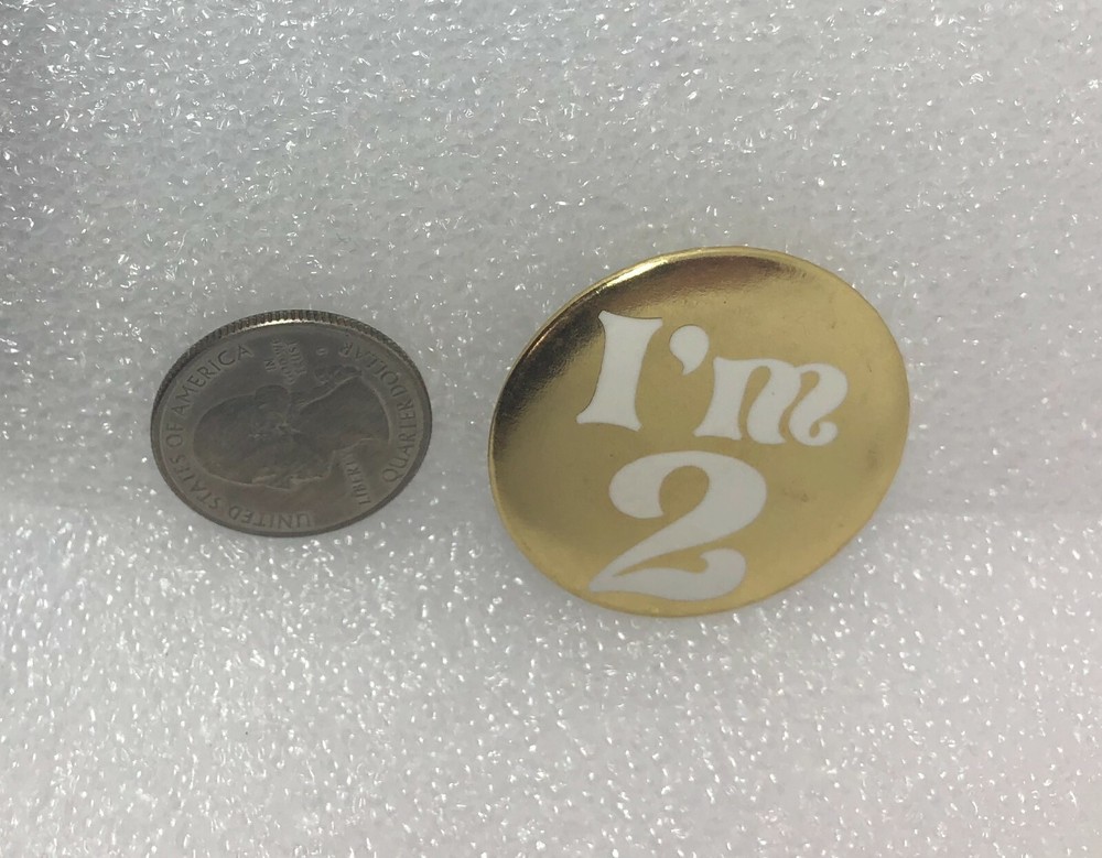 Vintage I'm 2 Pin
