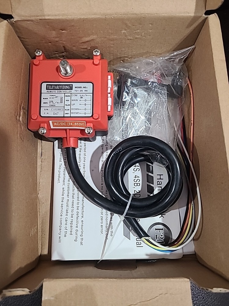 Hoist Crane Industrial Radio Remote Control Wireless Transmitter Stop Button
