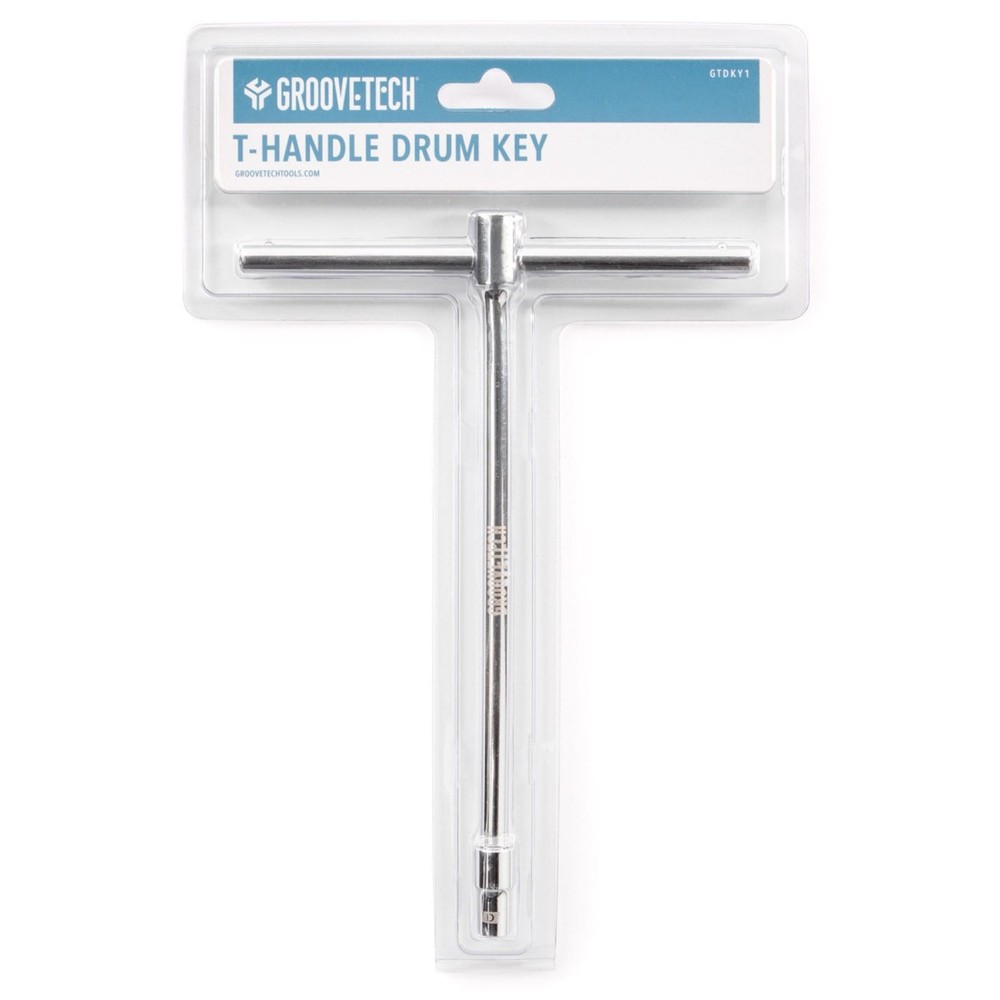 GrooveTech GTDKY1 T-Handle Drum Key, 1/4" Detachable Socket