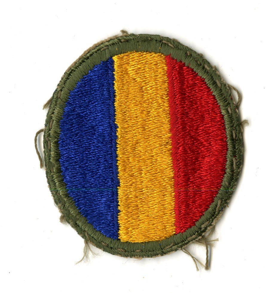 Replacement and Schools Command White Back Patch WWII Original