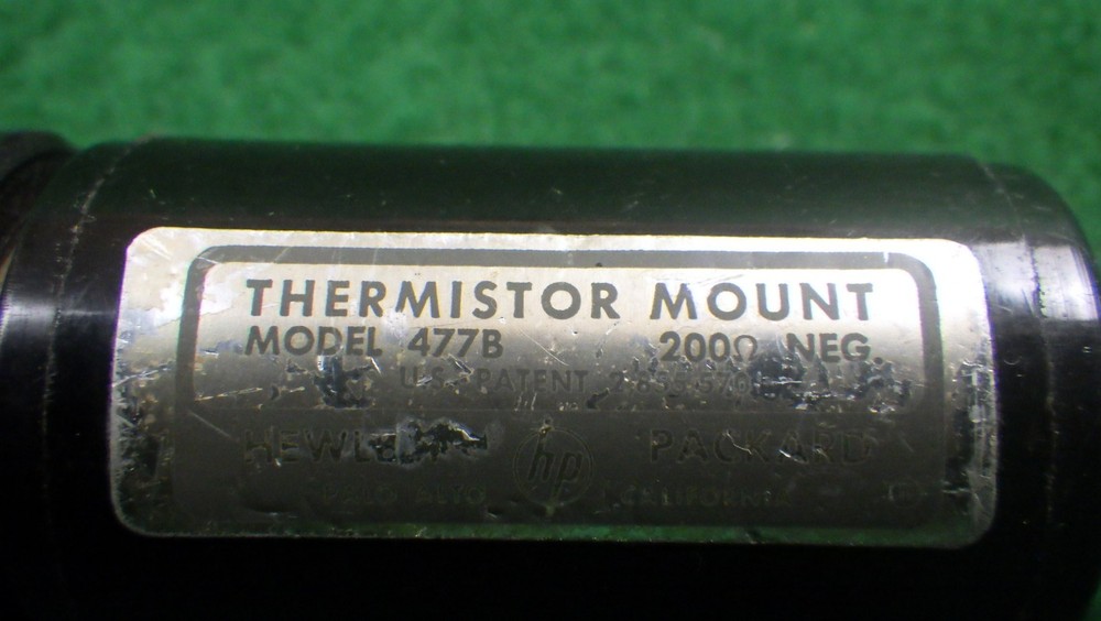 Vintage Electronics Hewlett Packard Thermistor Mount 477B 200 Ohm Negative #2
