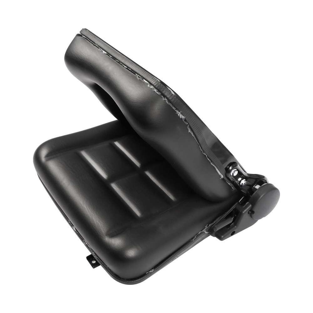 Black Universal Forklift Seat Fold Down Tractor Seat With Slide