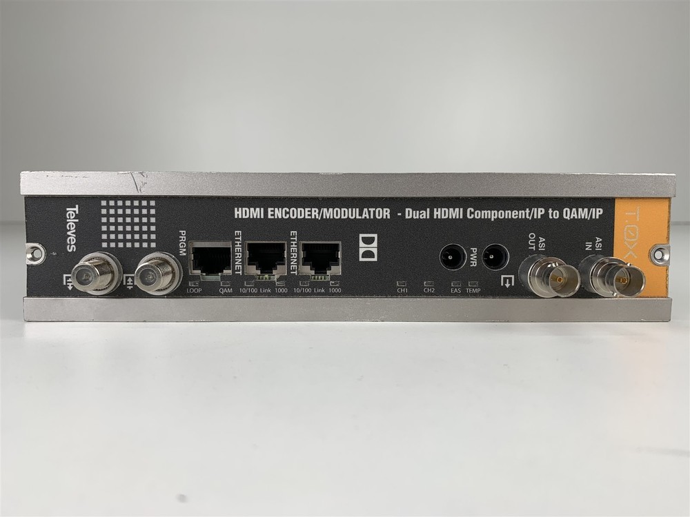 TELEVES IP ENCODER/MODULATOR DUAL HDMI COMPONENT/IP TO QAM/IP 563805