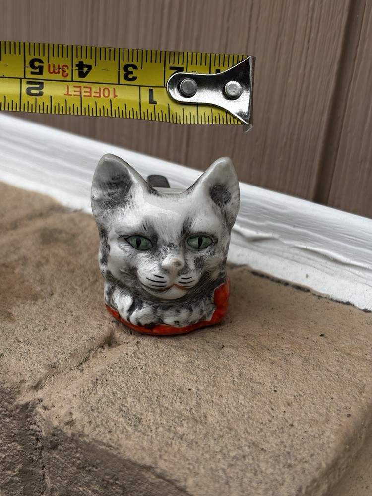 Vintage Goebel Miniature Cat Had Cup Germany Bee Marks
