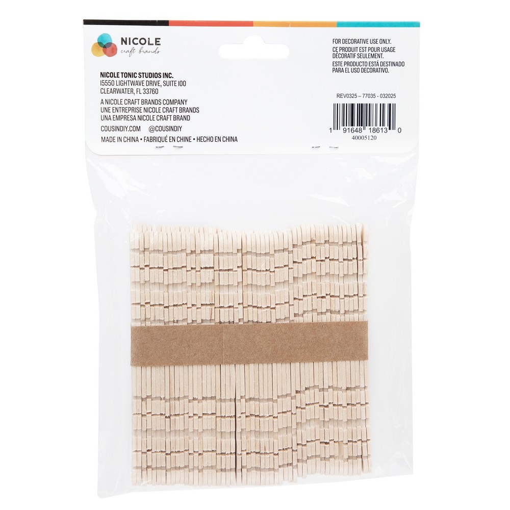 CousinDIY Skill Sticks 4.5" 100/Pkg-Natural