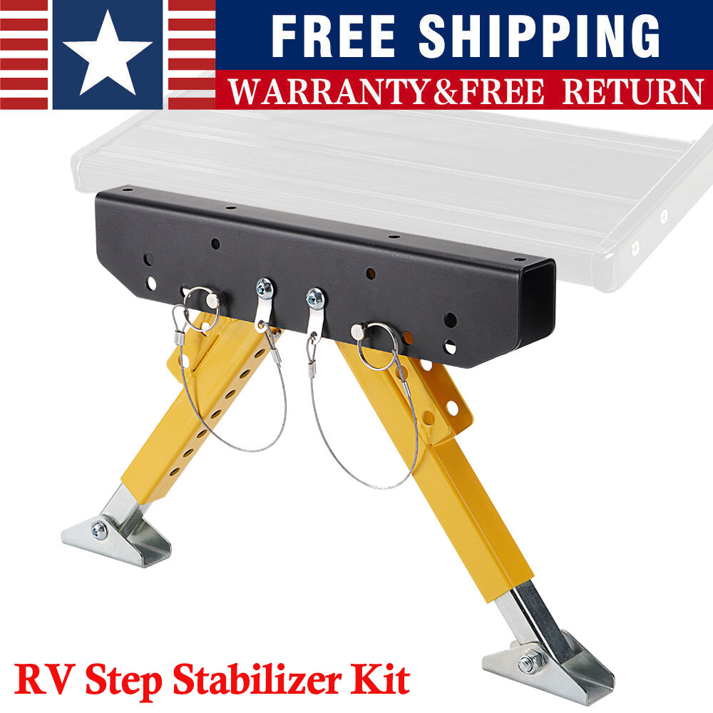 Solid Stance RV Step Stabilizer Kit for 5th Wheels, Travel Trailers & Motorhomes