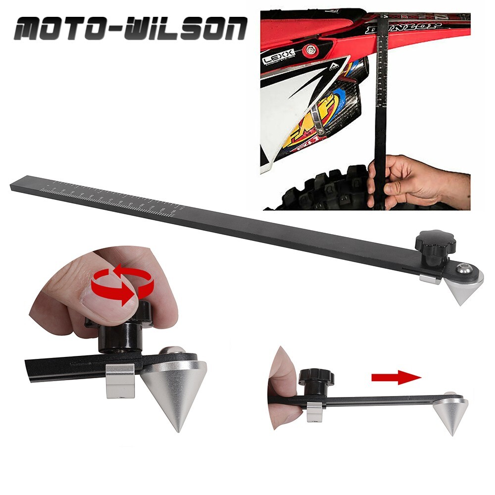 Sliding Sag Scale Universal Motorcycle Tool  Preload Ruler