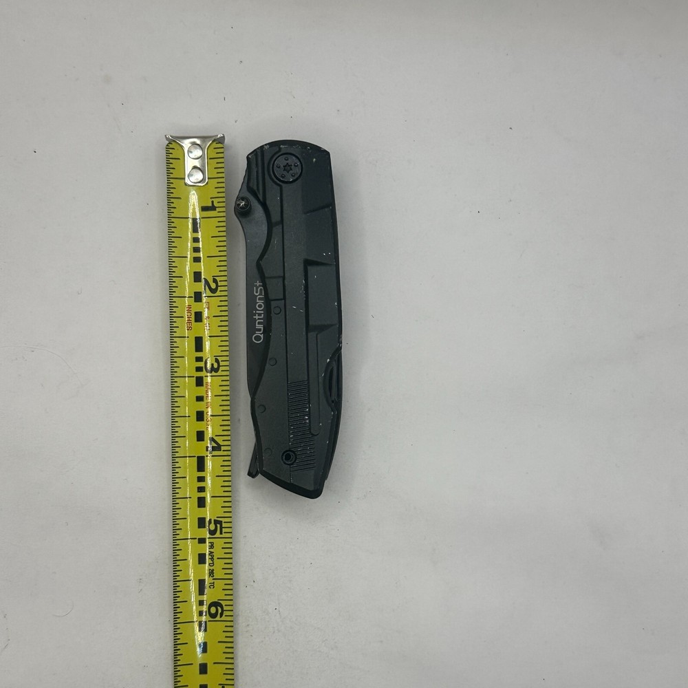 QuntionSt Pocket Knife Multitool Lock Screwdriver Camping Fold 7"