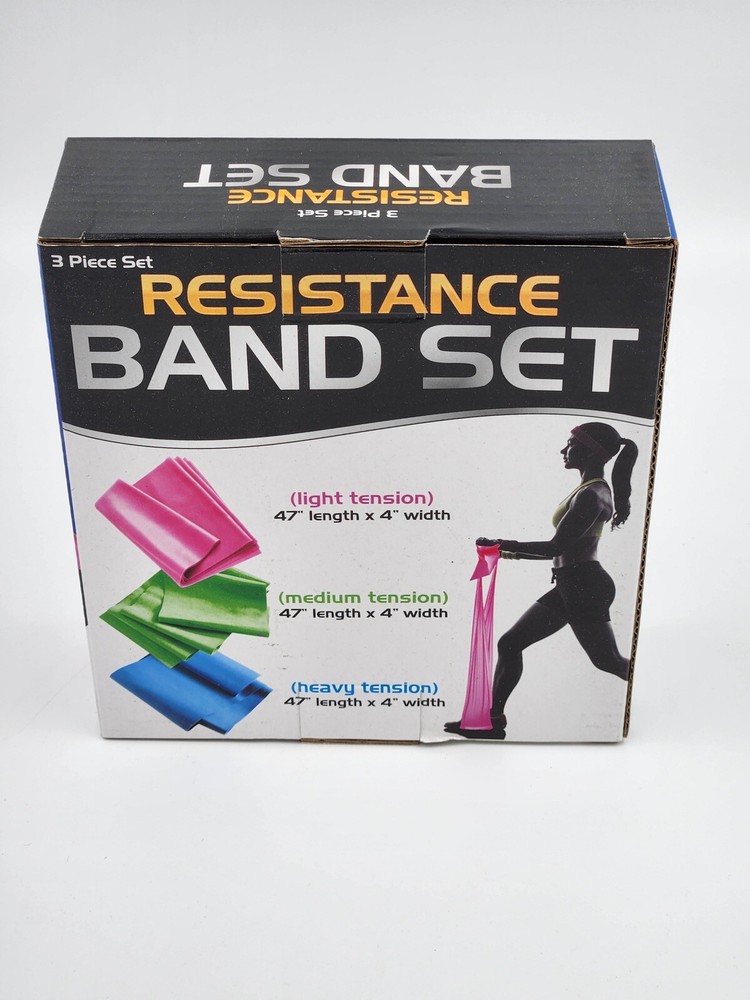 Unbranded 3pc Workout Resistance Band Set