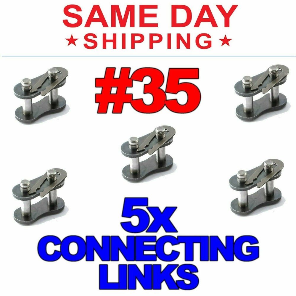#35 Roller Chain Connecting Links (Lot of 5)