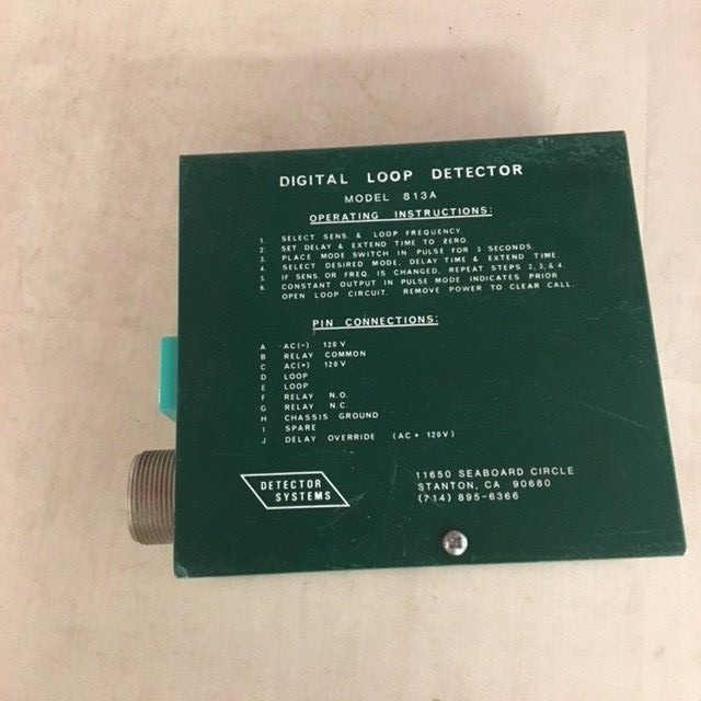 Digital Loop Detector Model 813A - Detector Systems