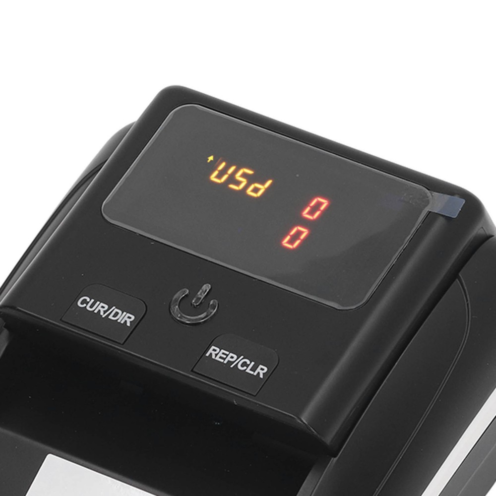 US Plug Automatic Banknote Detector Portable USD EUR Count Machine Counterfeit B
