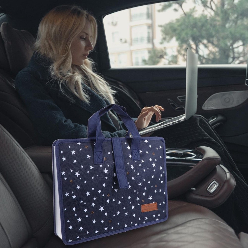 Expanding File Folder with Handle Portable Document Organizer Folder with 13 ...