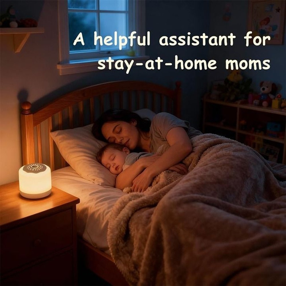 Night Light with Clock for Kids, Remote Control Dimmable Bedside Lamp