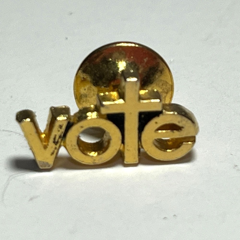 Christian Vote Cross Lapel Pin