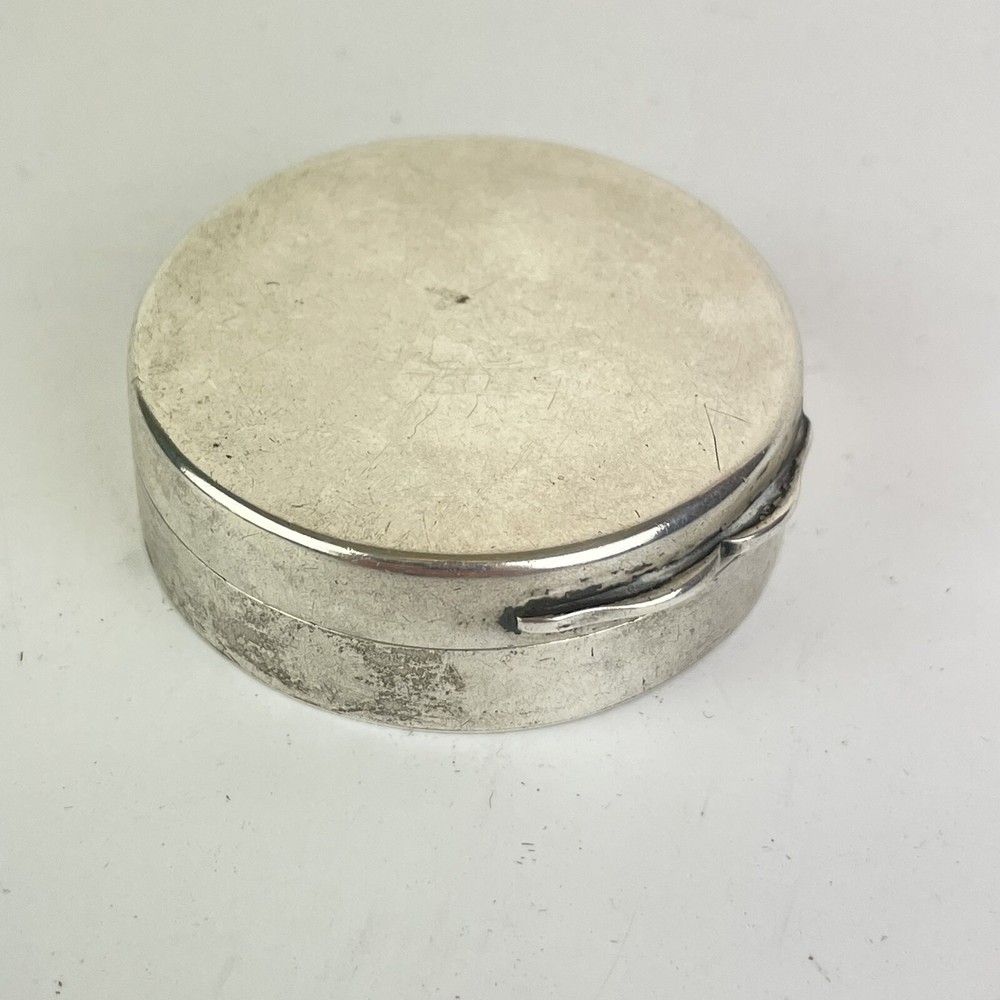Antique Victorian Solid Silver Cased Compass 4.5cm Wright & Davies London 1896