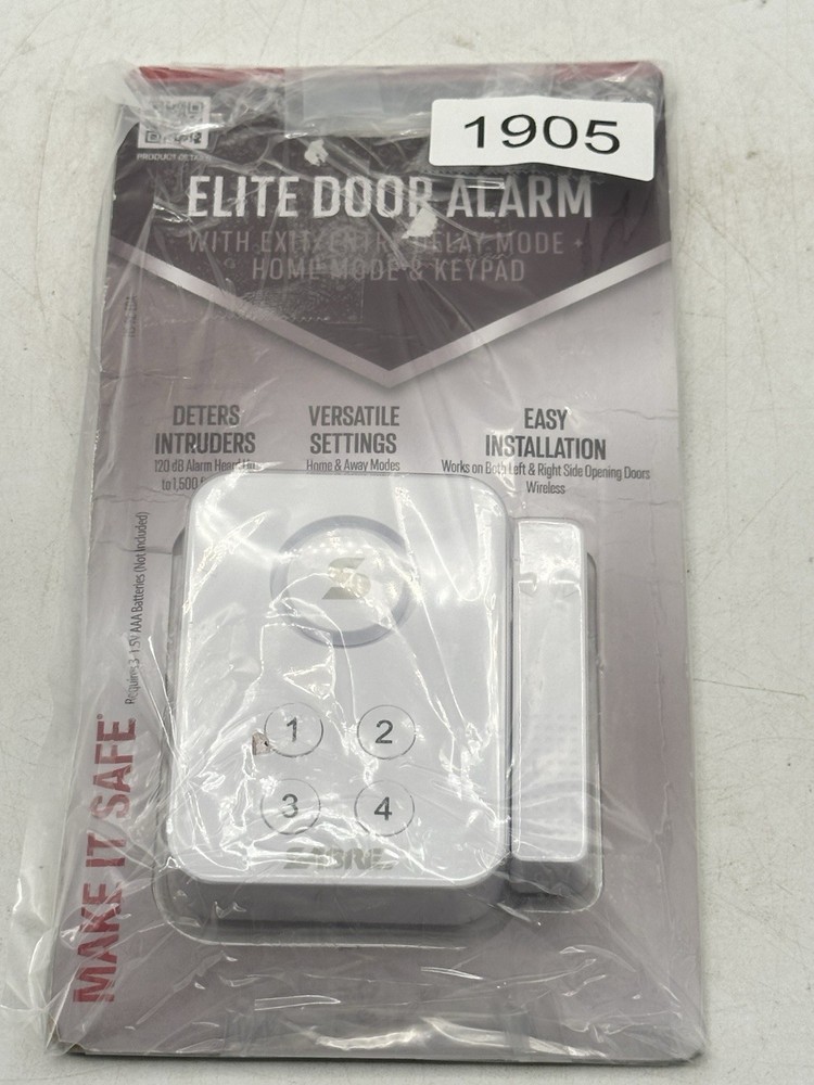 Sabre Elite Door Alarm Exit Entry Delay Home Mode Keypad New