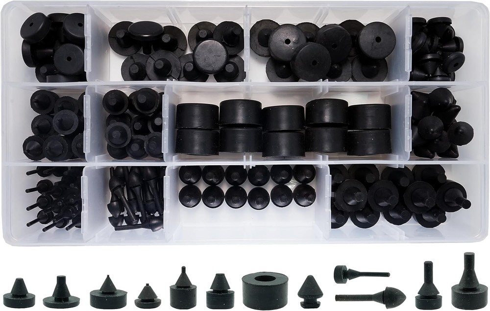160 PCS Rubber Bumper Assortment Compatible with various models, Replace 20030,