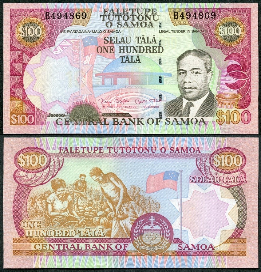 Samoa - 100 Tala 2006 UNC Pick 37 Lemberg-Zp