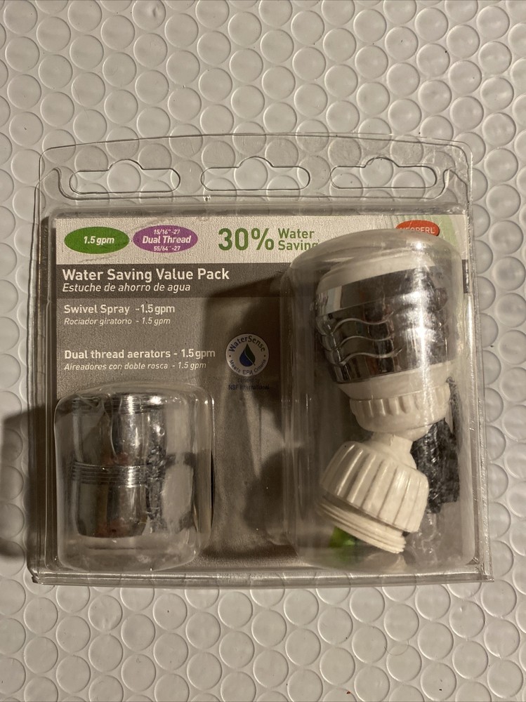 Bubble-Stream Water Saving Value Pack 741372 Swivel Spray W/ 2 Dual Thread Array