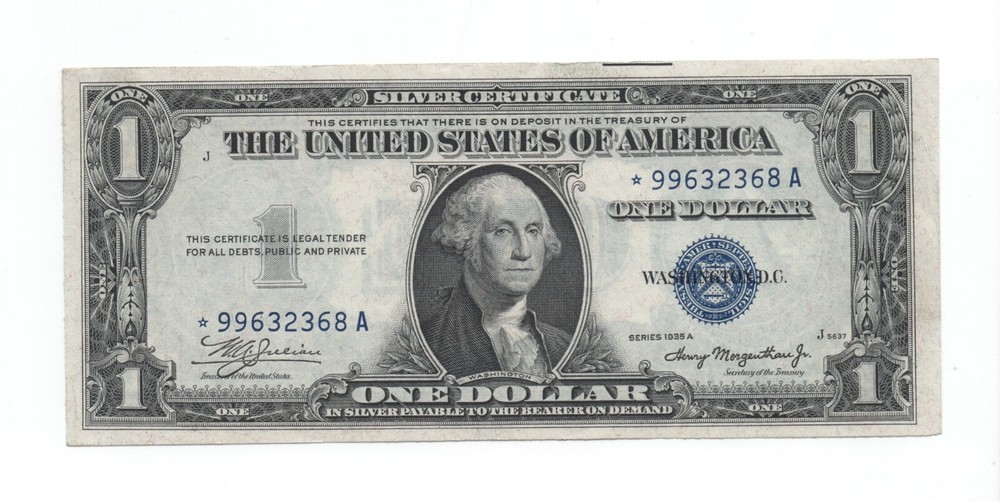 $1 1935 - STAR - Silver Certificate - fr.1608* - Rarer note! Beautiful!
