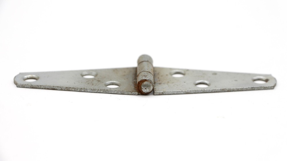 Vintage 4 x 1.25 Steel Surface Strap Cabinet Hinge