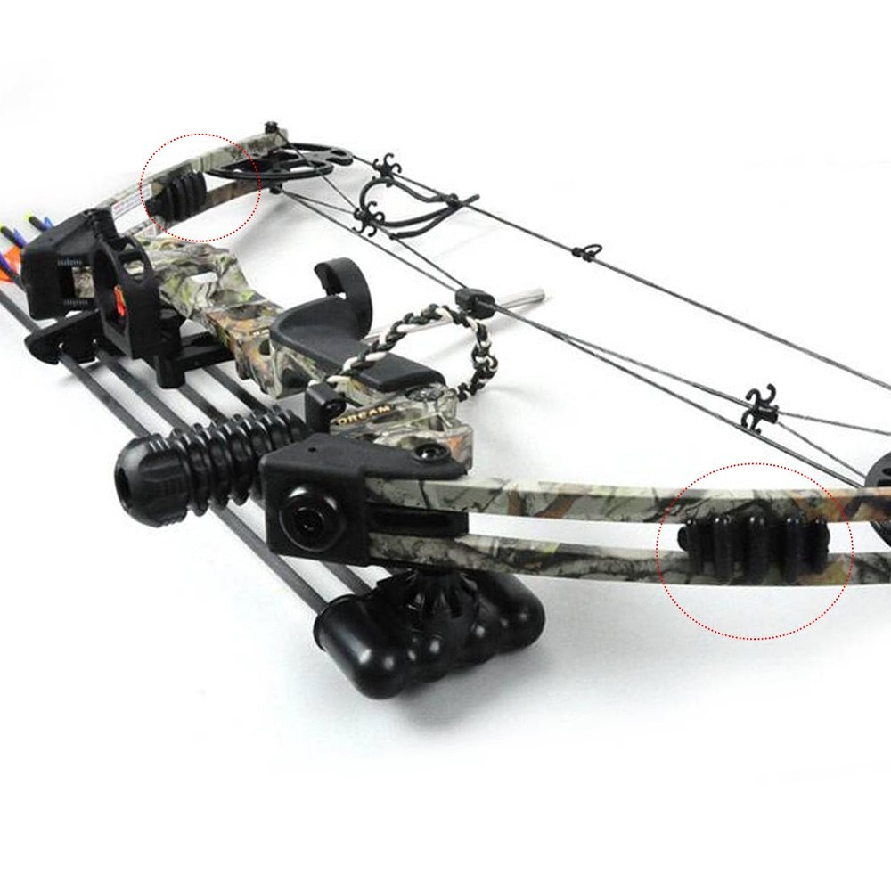 2Pcs Rubber Archery Vibration Dampener Compound Bow Stabilizer