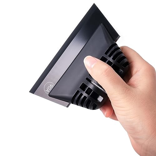 Small Squeegee, Non-Slip Handle Rubber PPF Squeegee for Window Cleaning, Black