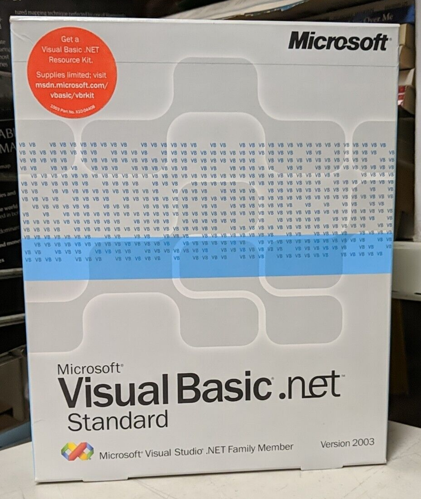 Microsoft Visual Basic .NET Standard 2003 Windows XP 2000
